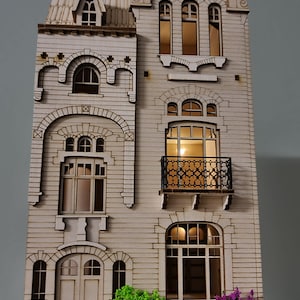 DOLLHOUSE ,  &quot; Orchard House &quot; - Miniature kit -1:48th scale