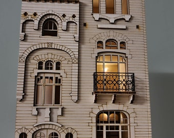 DOLLHOUSE ,  &quot; Orchard House &quot; - Miniature kit -1:48th scale