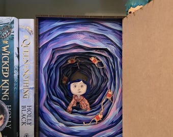 Coraline Door Book Nook, UV printed / Diorama DIY Kit | Cornel73