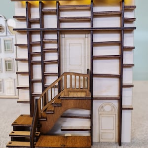 The &quot;Magic Wand Shop&quot;, Interior with stairs, ladder and desk