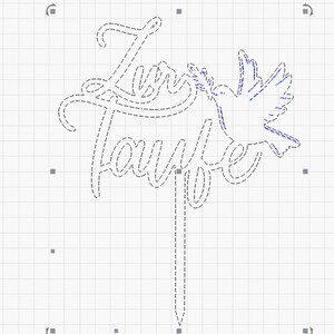 Cake Topper laser cut cnc Taufe 200mm hoch, dxf svg Zur Taufe Friedenstaube christen baptize DIY SVG Vektor Zuschnitt Download Design Gravur zdjęcie 2