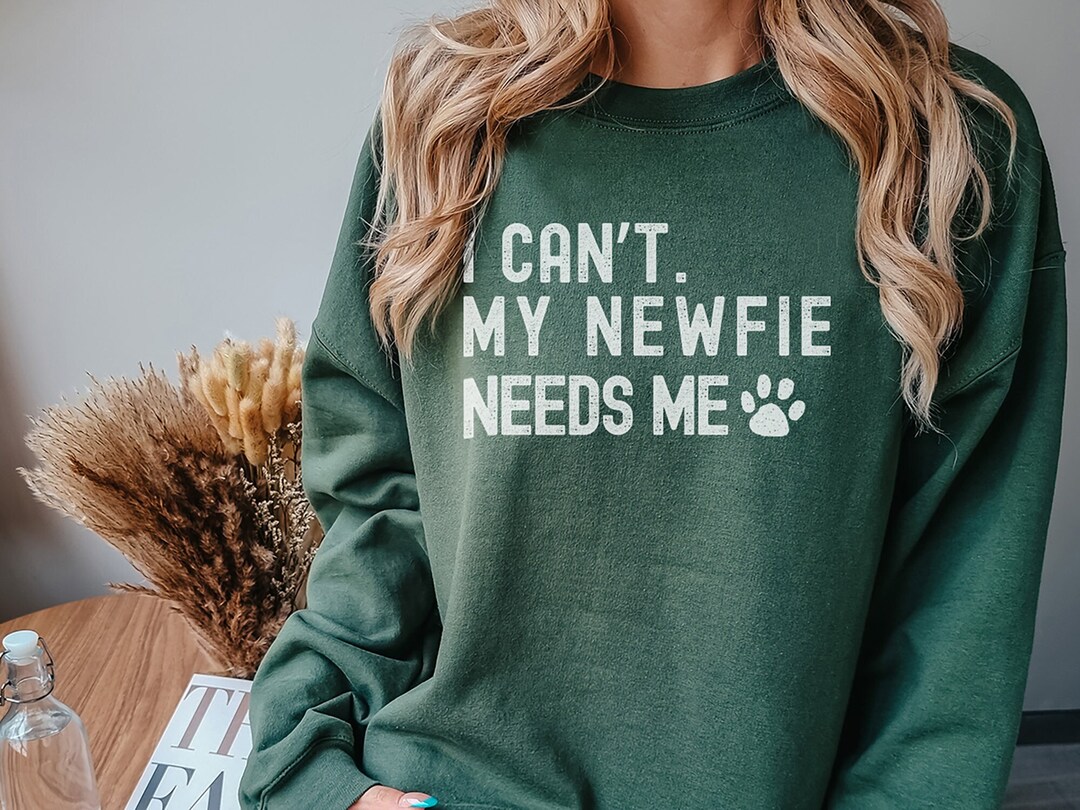 Funny Newfoundland Sweatshirt, Newfie Dog Sweater Gift, Newfie Dog