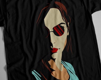 Lara Croft t-shirt, Tomb Rider tee shirt, adventure wear, gaming garments, tshirt for geeks gamers, girl power, birthday present