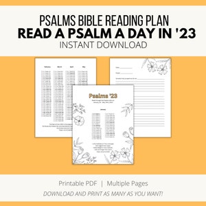 Psalms Bible Reading Plan, Checklist, & Coloring Pages