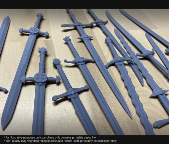 Warden Sword - Set Sword Blade + Sword Hilt - 3D File Pre