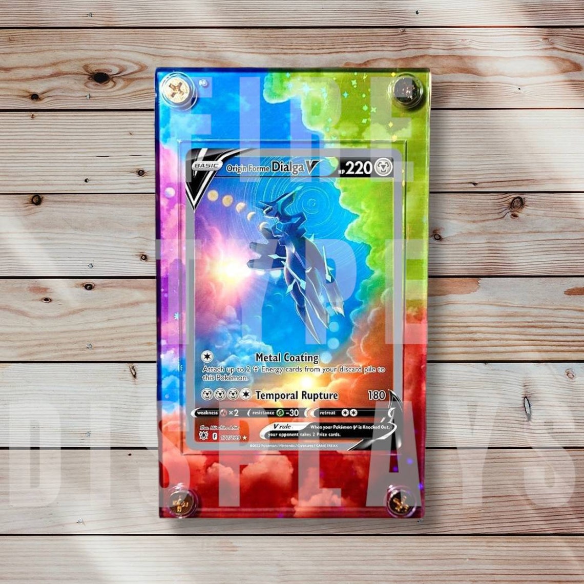 Origin Forme Dialga V Alt Art Custom Display Case Etsy UK