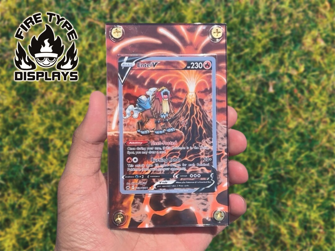 Entei V Alt Art Pokemon Card Display - Etsy