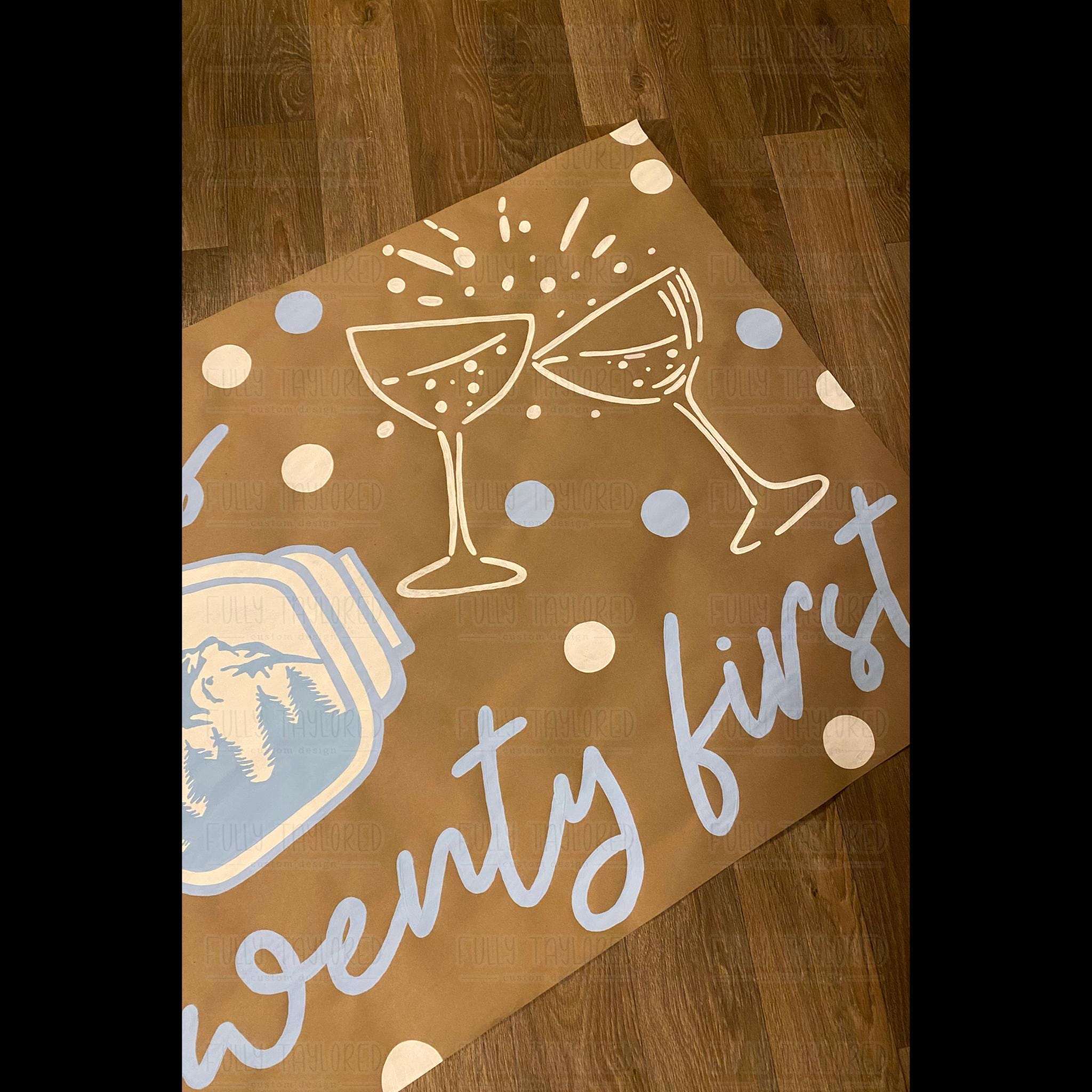 Twenty First Banner Custom Painted Banner | Twenty First | 21 | Ski | Mountains | Butcher ...