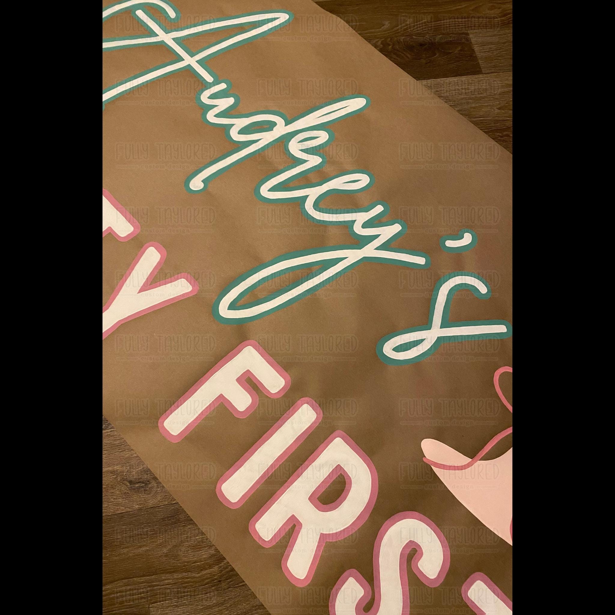 Twenty First Banner Custom Painted Banner | Twenty First | 21 | Martini | Birthday ...