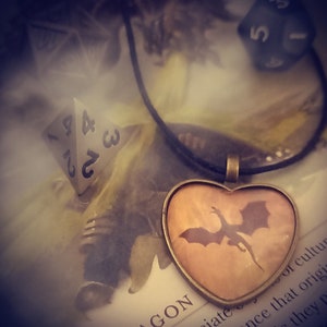 Dungeons & Dragons Halskette - Drache - Anhänger - DnD - Roleplay - Handgemachtes Geschenk