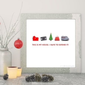 Home Alone Film Druck - This Is My House - Weihnachten Ikonen Druck - Digitaldruck - Handgemachtes Geschenk - Festlich - Weihnachtsgeschenk