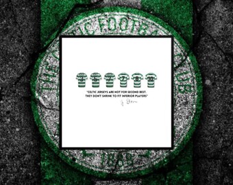 Personalisierter Fussball Shirt Print - Jeder Verein - Celtic - Chelsea - Digitaldruck - Handgemachtes Geschenk - Premier League - Premier League - Premiership