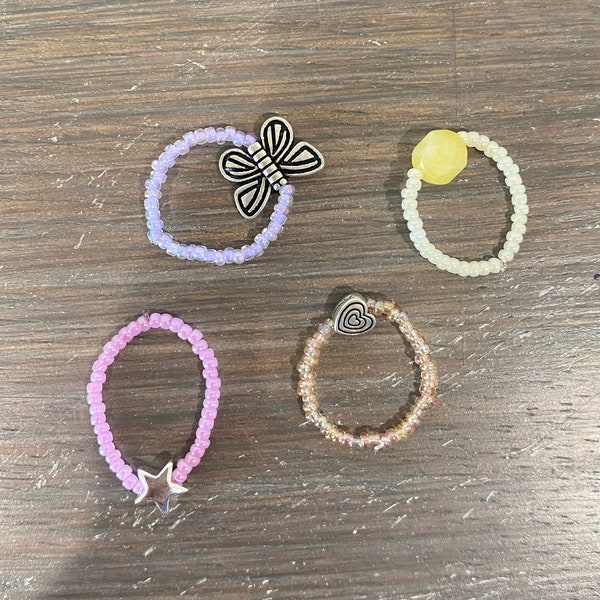 RANDOM seed bead rings