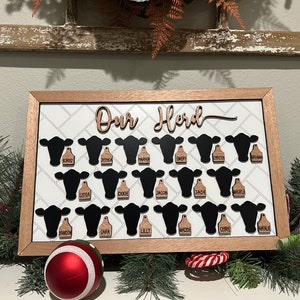 Personalized Granddaddy’s Herd, Custom Grandkid Sign Plaque - Etsy