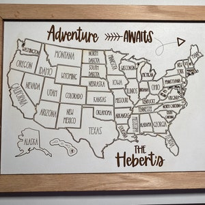 Personalized Family Travel Map
