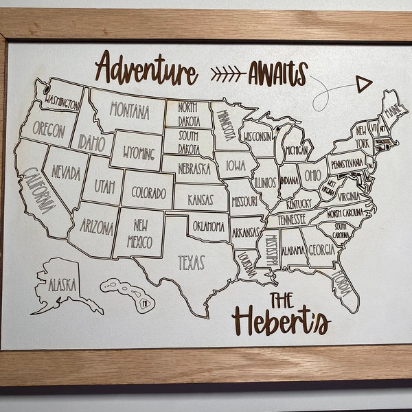 Personalized Family Travel Map