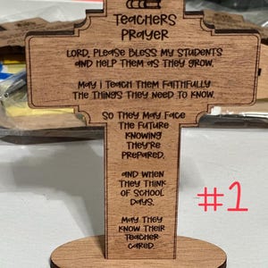 Religious Teacher Gift, Christmas, Teacher Appreciation. Teacher prayer
