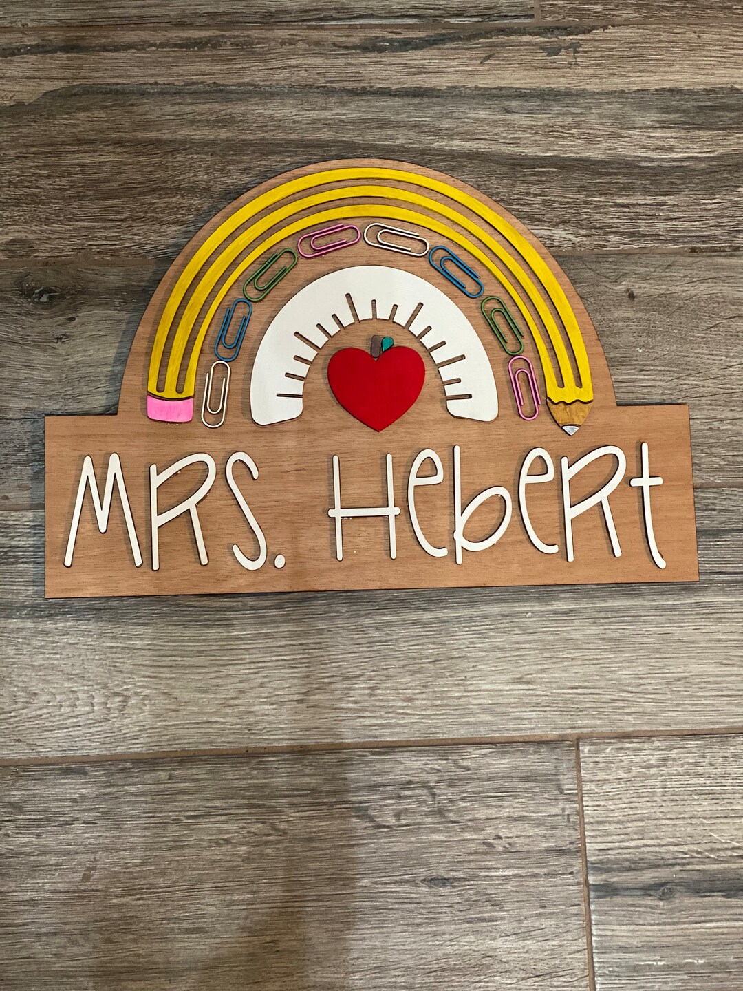 Personalized Teacher Sign - Etsy