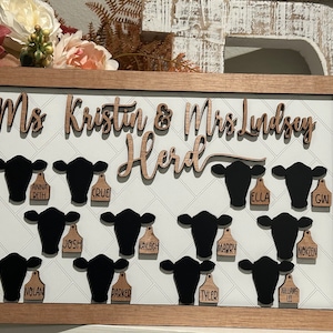 Personalized Granddaddy’s Herd, Custom Grandkid Sign Plaque - Etsy