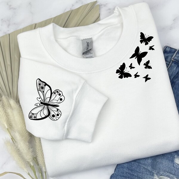 Vintage Soul Butterfly Graphic Tee or Sweatshirt main image 1