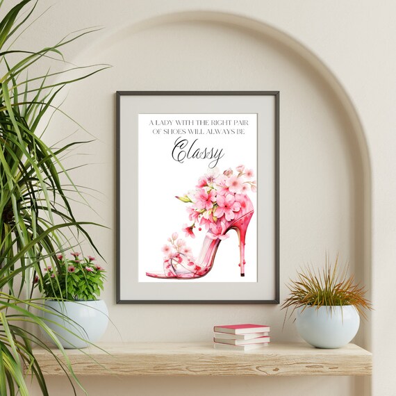 Pink Chiffon Boutique Quote Art Pink Motivational Wall Art Trendy Quote Poster Dorm Room  main image 3