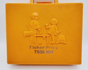 70's Fisher Price toolkit, incomplete.