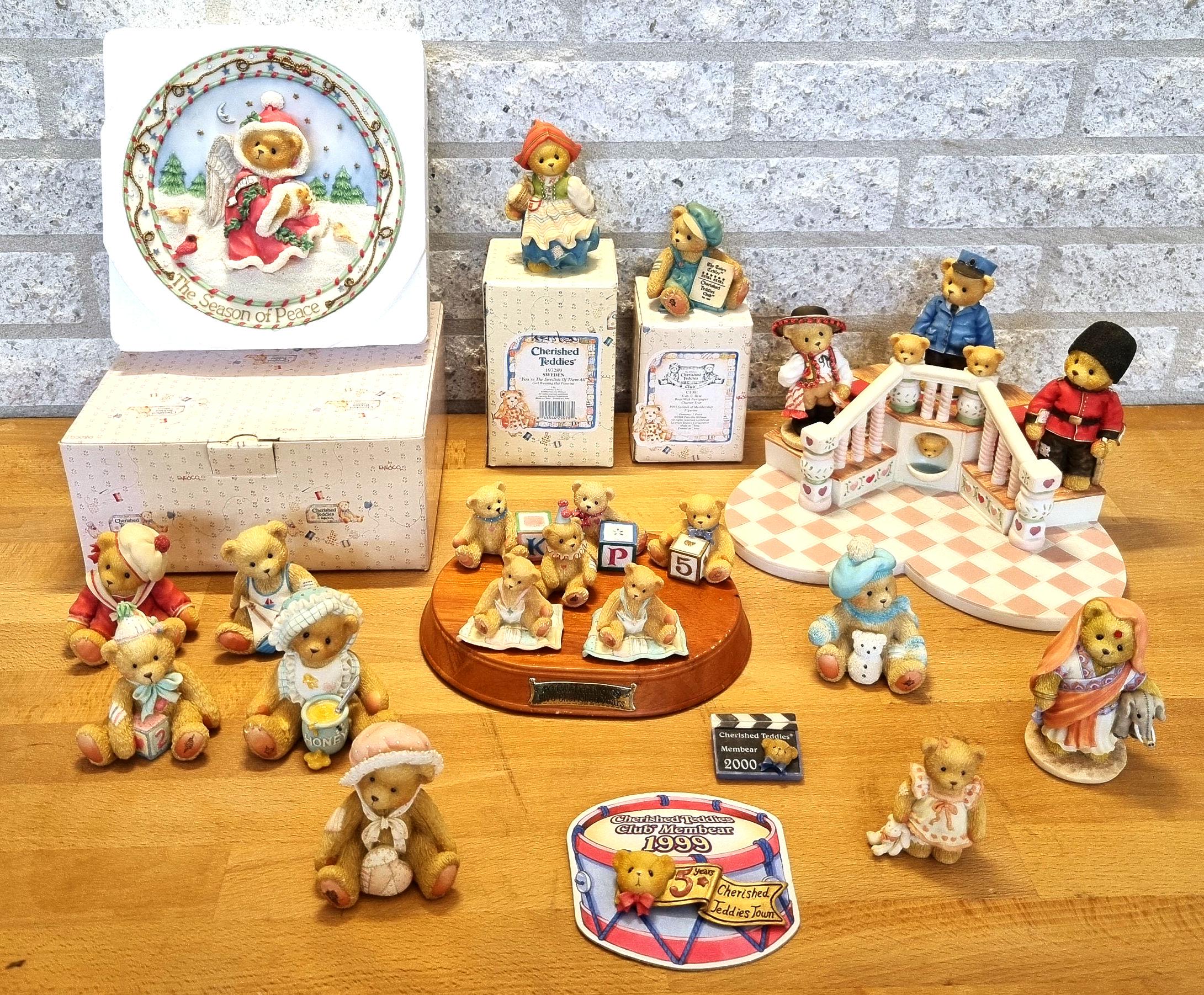 Cherished Teddies Figurines Lot – Vintage Enesco Collection