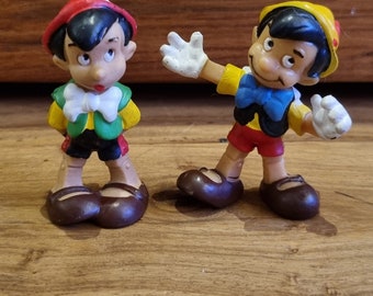 2 figurines Pinocchio, Bully Allemagne de l'Ouest