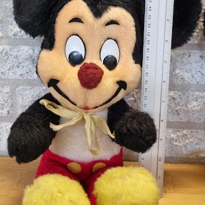 Vintage Mickey & Minnie Mouse Plush Set – California Stuffed Toys Los Angeles – 1978–1983 – Made in USA – Disney Collectible Pair image 9