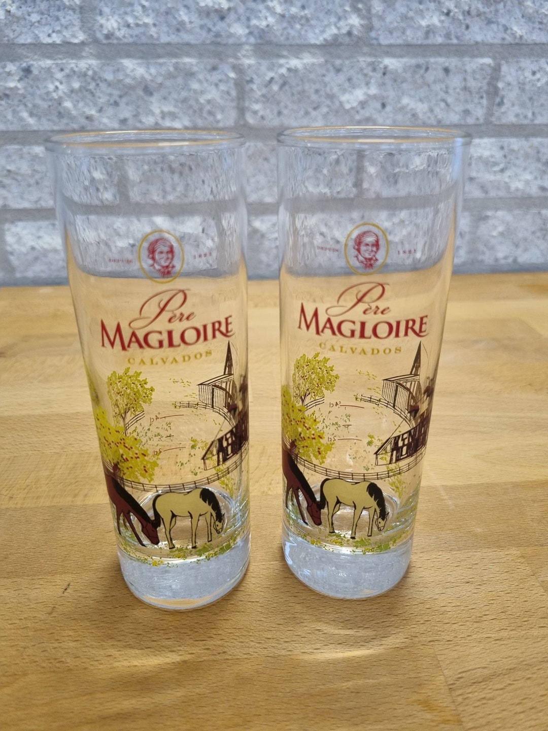 2 Pere Magloire Calvados Glasses Etsy