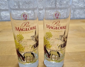 2 Pere Magloire Calvados glasses