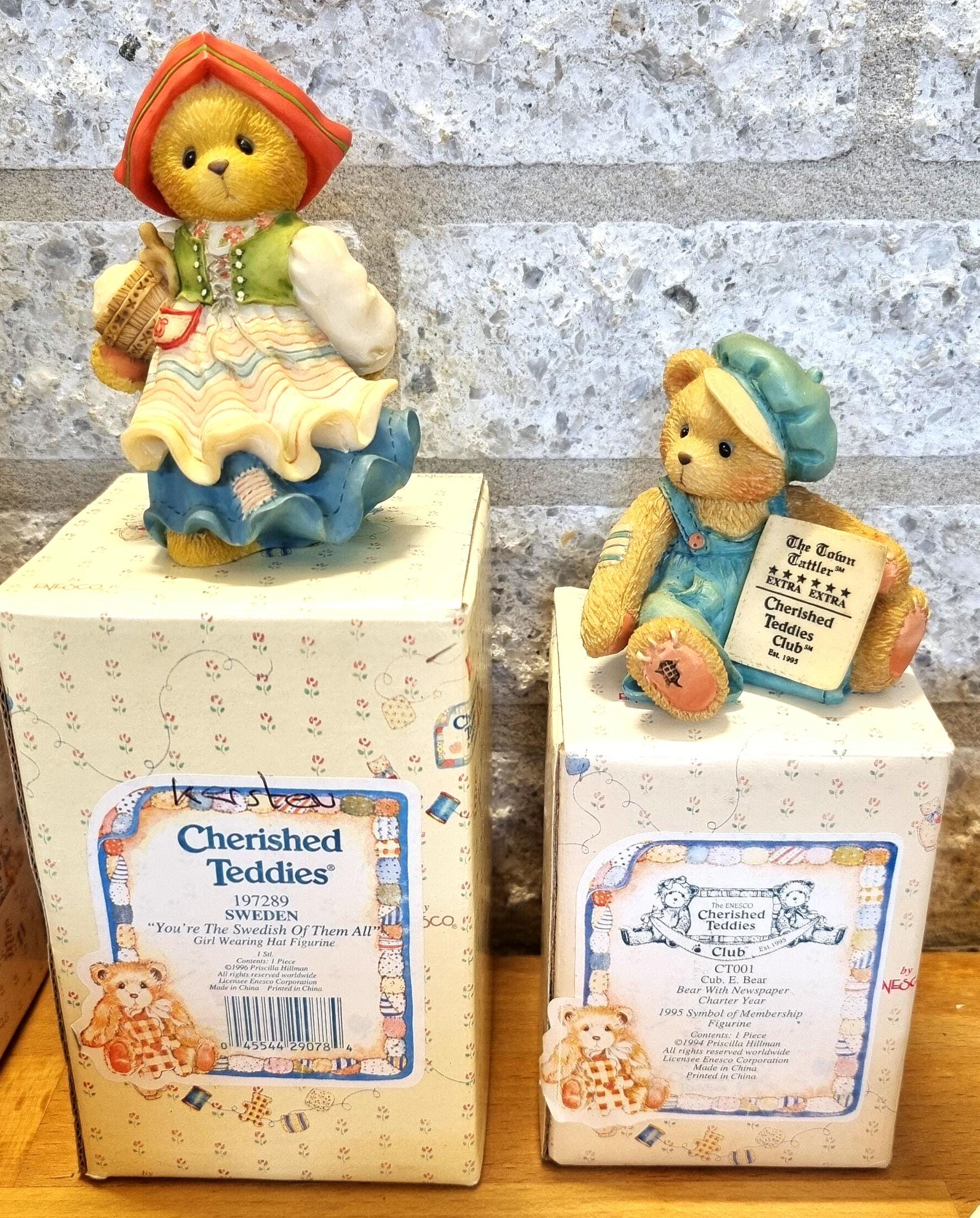 Cherished Teddies Figurines Lot – Vintage Enesco Collection