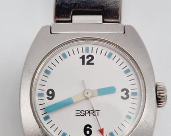 Vintage Esprit unisex stainless steel wrist watch.