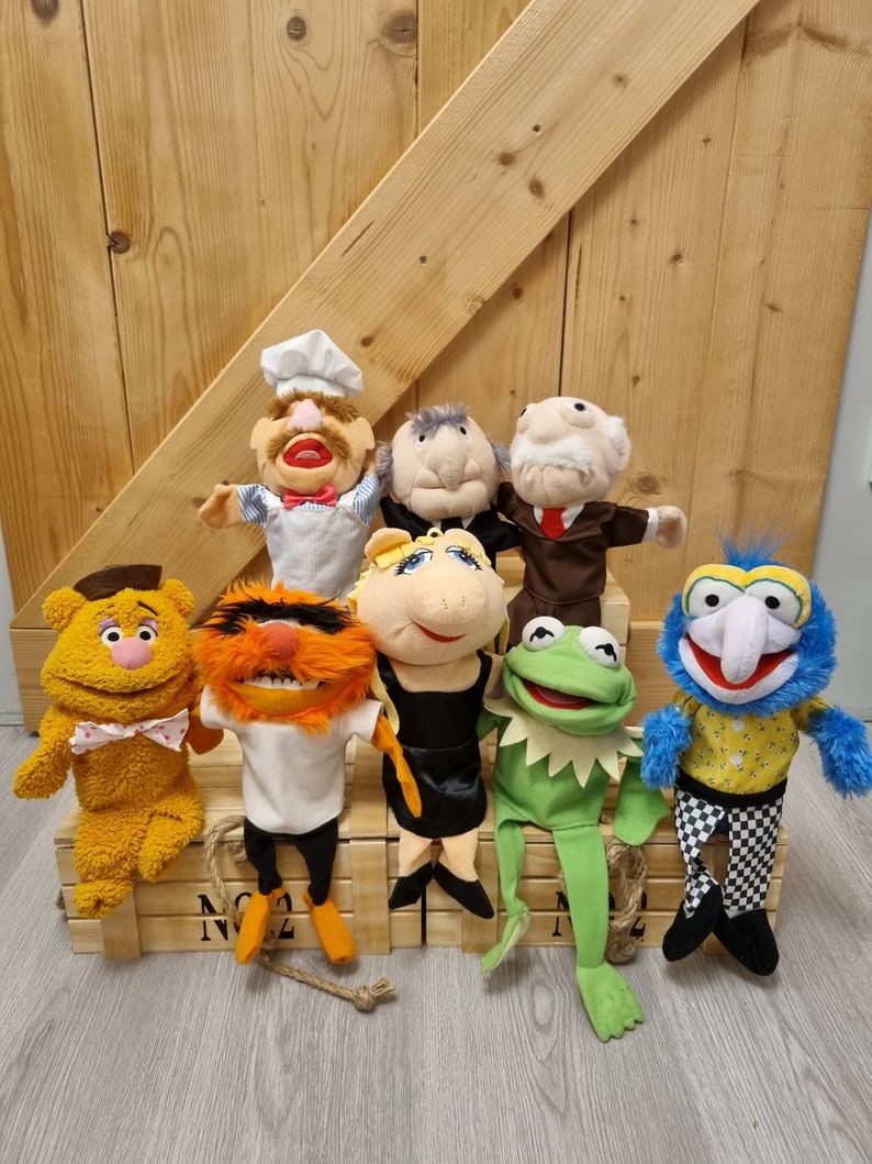 8 Muppets hand puppets complete series, Albert Heijn collector's set image 1