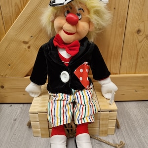 Vintage Oleg Popov clown plush toy