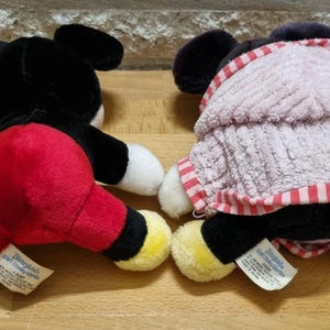 Vintage Mickey and Minnie Mouse plush toys. Disney plush toys. image 4