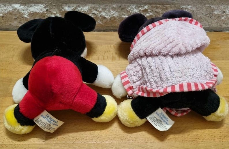 Vintage Mickey and Minnie Mouse plush toys. Disney plush toys. image 4