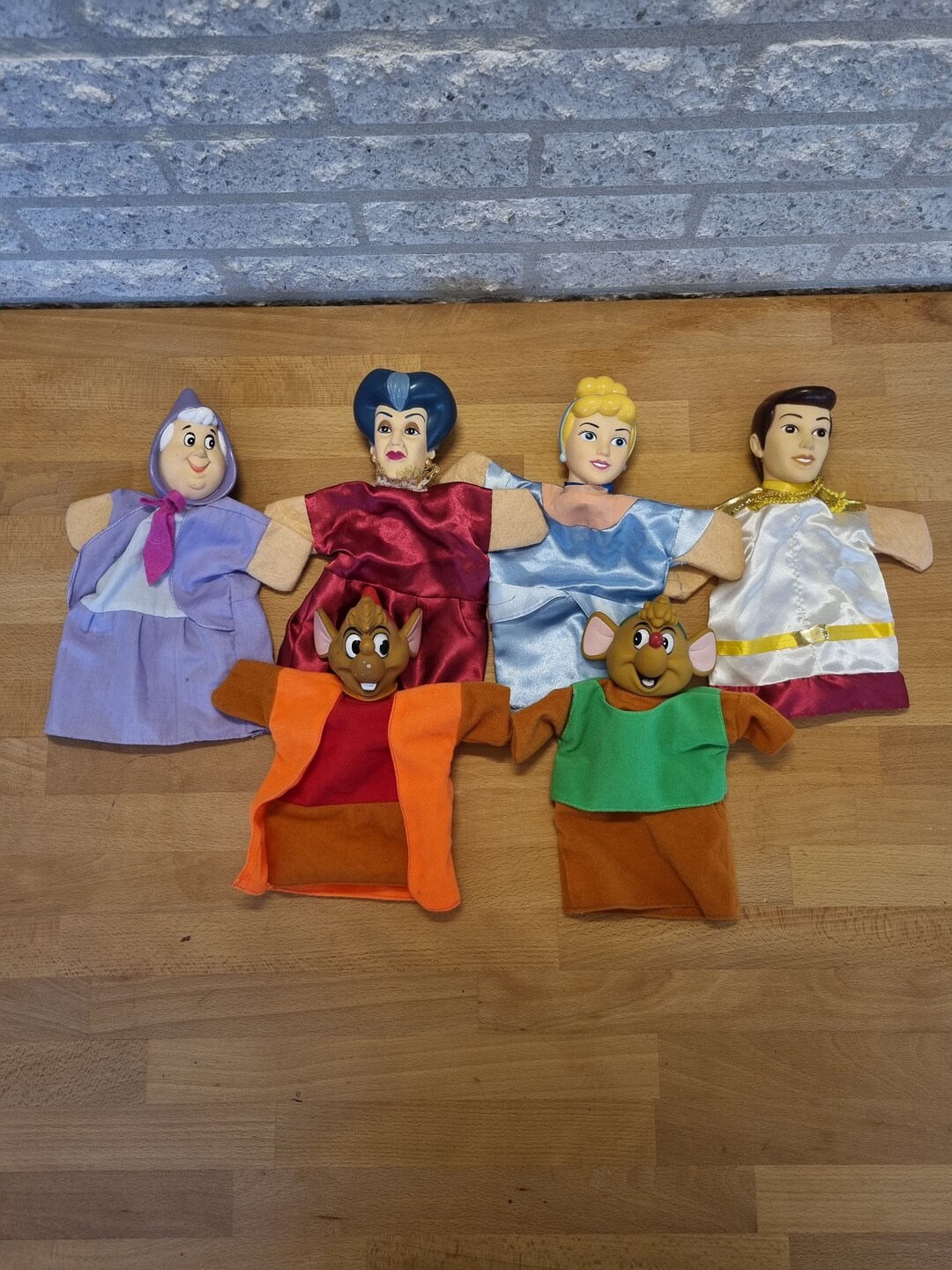 6 Hand Puppets Disney's Cinderella Unopened Complete Set. Etsy