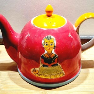 Tetera grande pintada a mano – Marina Reis Ramos Portugal