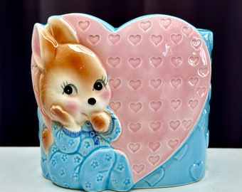 Adorable Vintage Ceramic Giftwares Nancy Pew Baby Planter/Vintage Baby Decor/Vintage Nursery Decor/Vintage Baby Shower