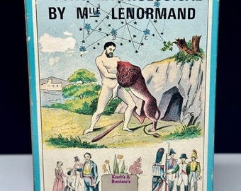 Jeu de cartes de tarot astro mythologiques vintage par Mlle Lenormand – Jeu complet avec guide/cartes de cartomancie vintage/jeu de tarot vintage