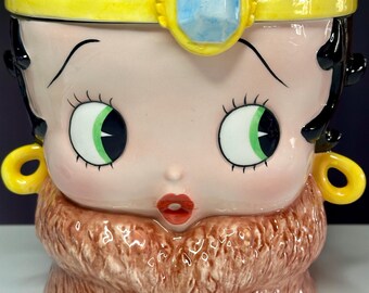 Vintage Betty Boop Ceramic Cookie Jar – Collectible Cartoon