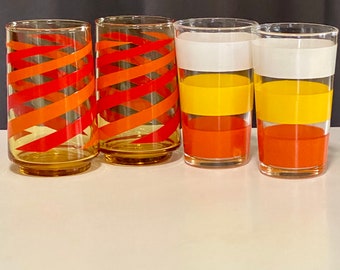 Your Choice Beautiful Vintage Juice Glasses