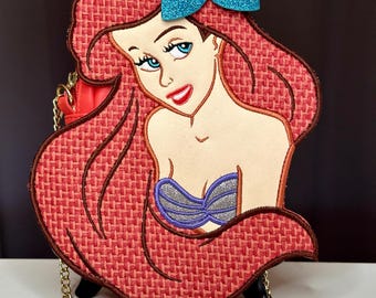Rare Danielle Nicole ‘Little Mermaid’ Crossbody Purse/Danielle Nicole Ariel Purse/Vintage Disney Purse