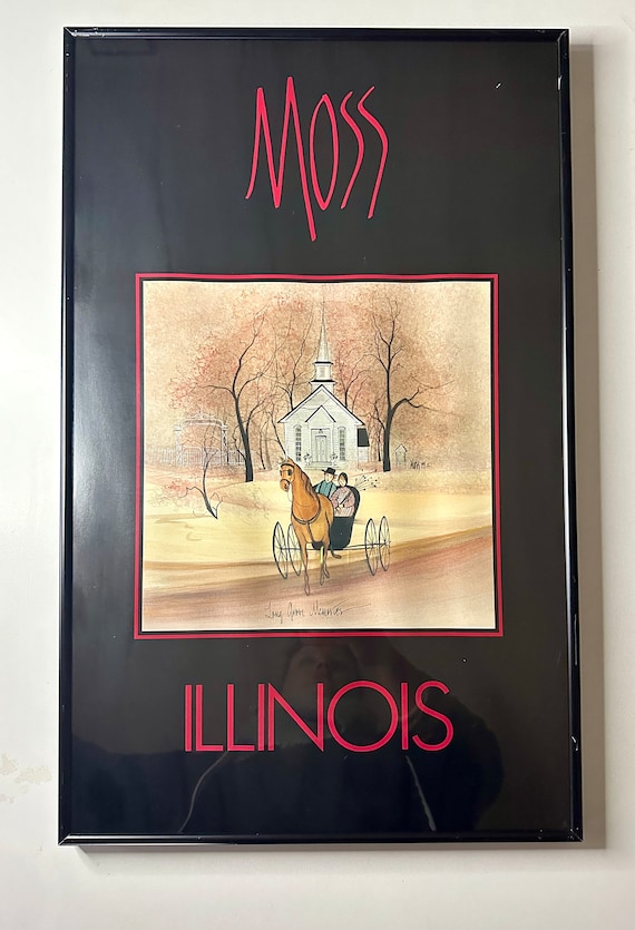 Your Choice of Vintage P. Buckley Moss Framed Art Posters/ohio