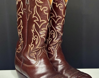 Vintage LUCCHESE Lizard Western Cowboy Boots - Etsy display picture 3