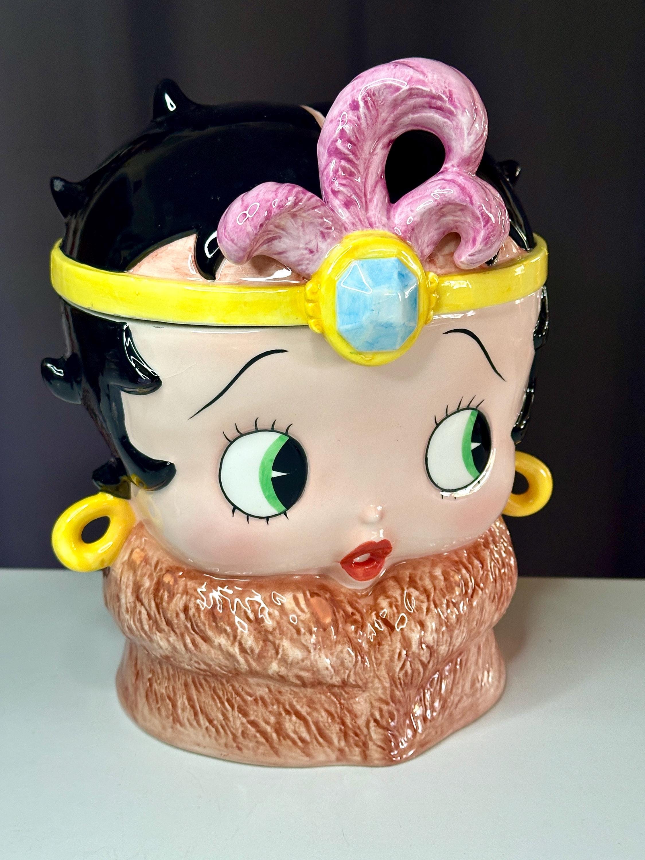 Vintage Betty Boop Ceramic Cookie Jar – Collectible Cartoon