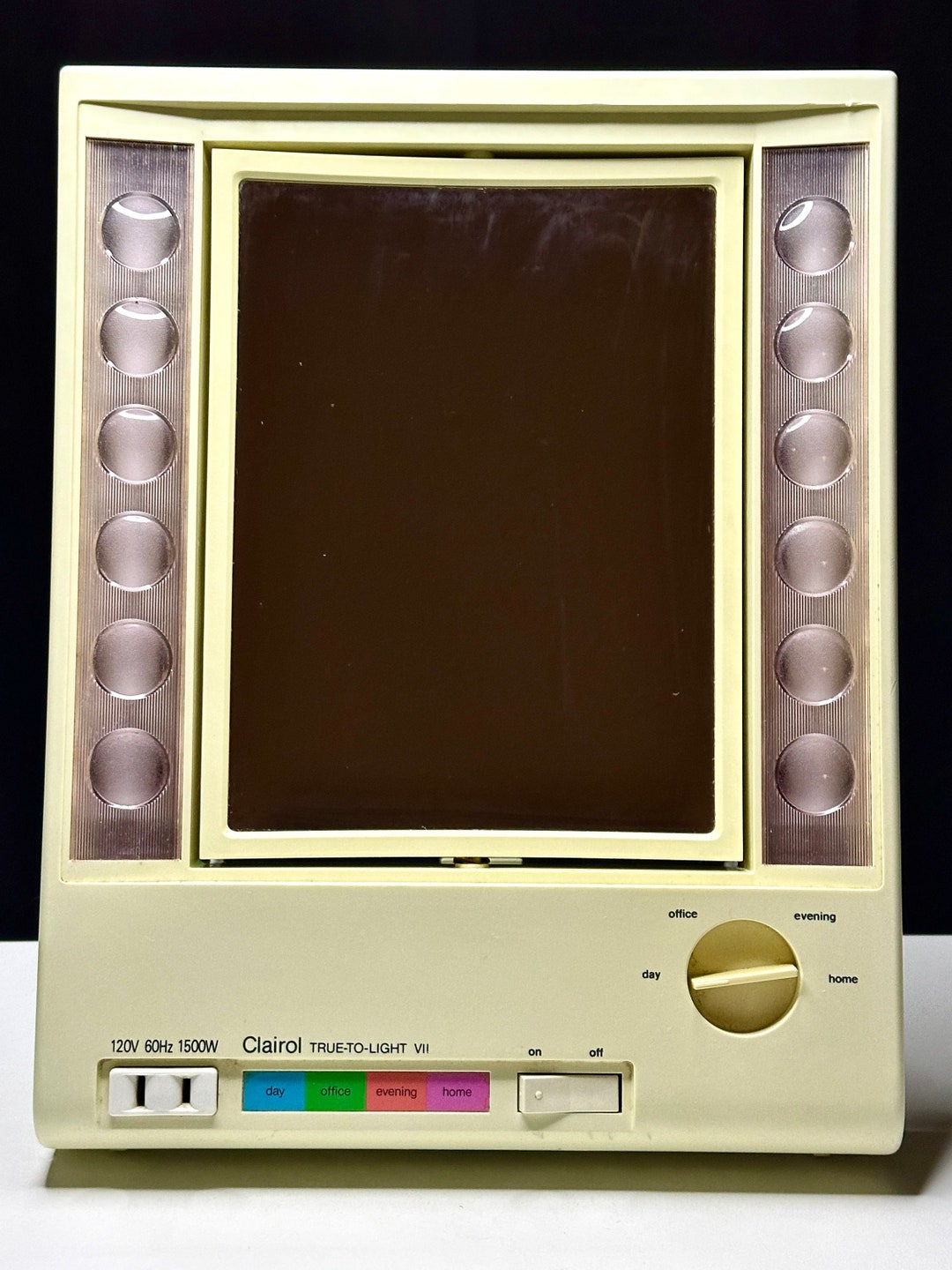 Vintage Clairol truetolight VII Two Way Vanity Make up Mirror/vintage