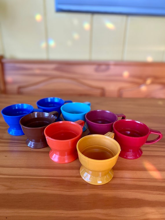 Colorful Vintage Set of Eight Solo Cup Holders/solo Cozies