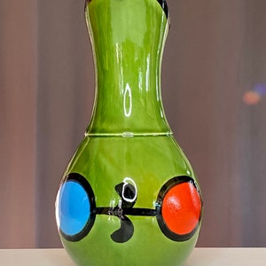 Vibrant Vintage MCM Rapallo Hand Painted Pitcher/Unique Mid Century Green Pitcher/MCM Made in Japan
